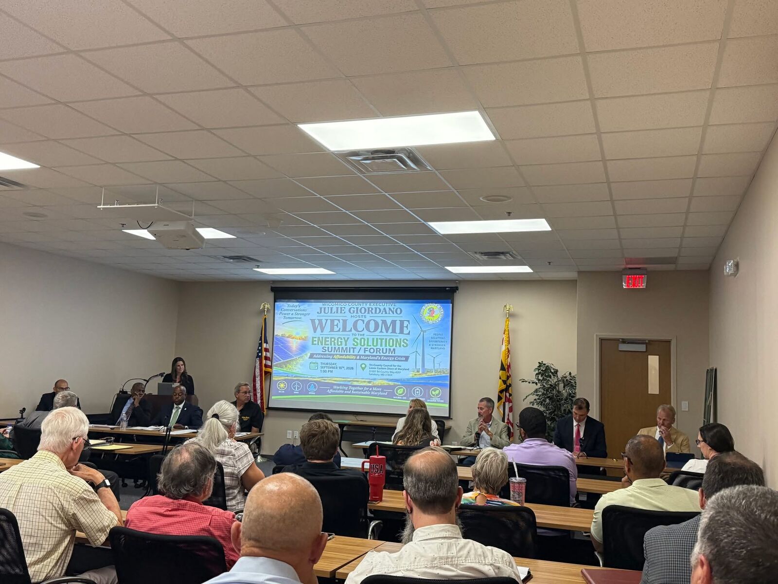 Attendees at the Wicomico County Energy Solutions Summit